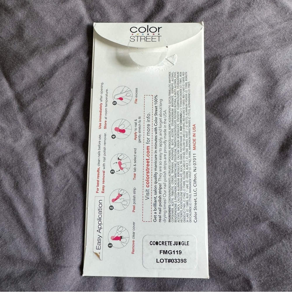 *Retired, HTF* Color Street: Concrete Jungle | Gray Silver Glitter Neutral - Picture 4 of 12